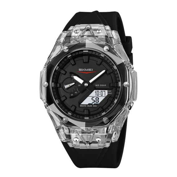 Спортивний наручний годинник Skmei 2411WTBK White-Black