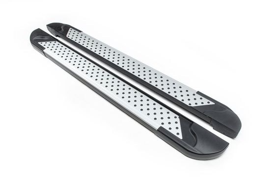 Боковые пороги Allmond Grey (2 шт., алюминий) для MG HS 2018- гг | Зображення 1