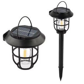 Солнечный садовый фонарь Solar Garden Light ZL-W610 2 шт для освещения дорожек клумб газонов Черный