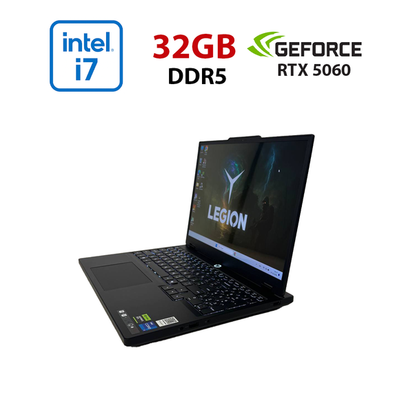 Игровой ноутбук Lenovo Legion 5 15IRX10 / 15.6" (2560x1440) OLED / Intel Core i7-13650HX (14 (20) ядер по 2.6 - 4.9 GHz) / 32 GB DDR5 / 1000 GB SSD / nVidia GeForce RTX 5060, 8 GB GDDR7, 128-bit / WebCam б/у