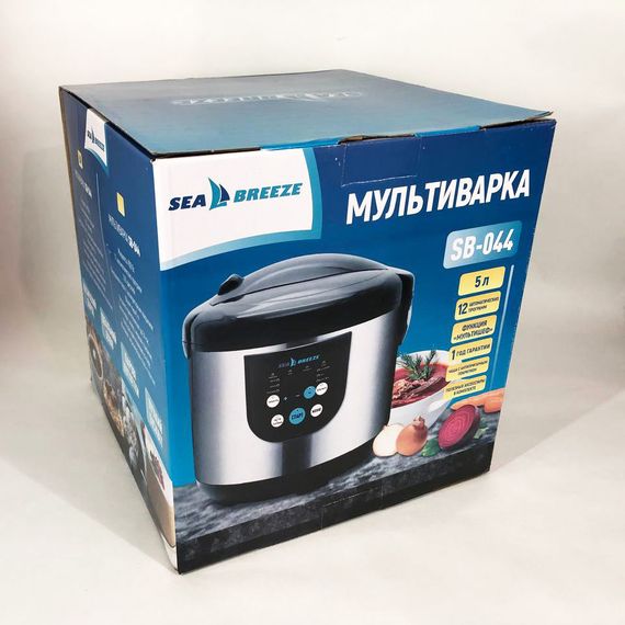 Пароварка для кухні побутова SeaBreeze SB-044, Побутові мультиварки рисоварки, HD-413 Скороварка пароварка | Зображення 1