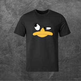 Футболка унісекс з принтом Гусь базова чорна XS