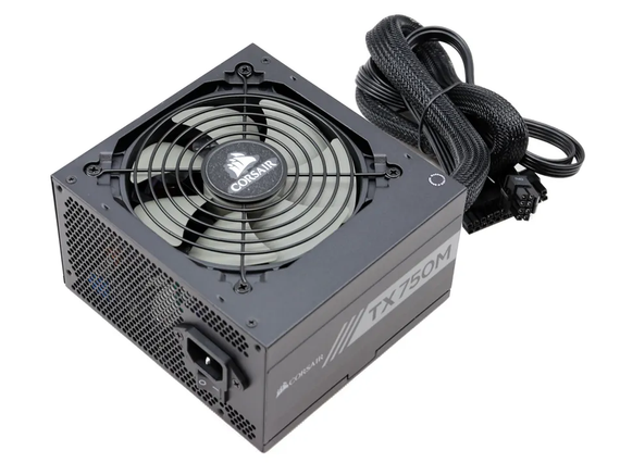 Блок живлення Corsair TX750M / 750W / 1x 20+4, 1x 4+4, 4x 6+2 pin б/в | Зображення 1