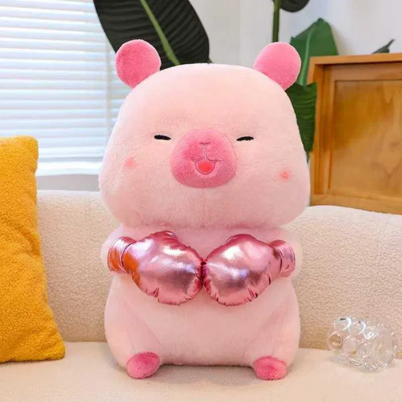 М'яка іграшка Капібара боксер, 45 см, плюшева капібара, в наявності різні кольори | Зображення 6