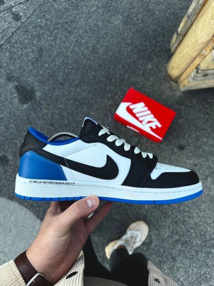 Кросівки Nike Air Jordan 1 Low x Travis Scott (біло-сині) | Зображення 4