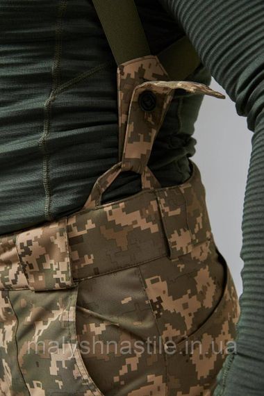 Тактичні зимові штани на підтяжках "Tactical WinterGuard Pro-X" піксель ЗСУ | Зображення 6