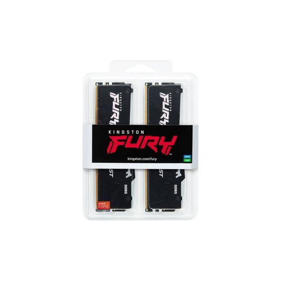 Модуль памяти для компьютера DDR5 32GB (2x16GB) 5200 MHz Beast RGB AM5 Black Kingston Fury (ex.HyperX) (KF552C36BBEAK2-32) | Зображення 5