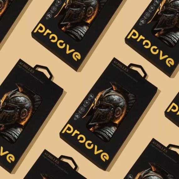 Захисне скло для телефону Proove Захисне скло  Achilles Apple iPhone 14 Pro / 15 / 16 Black (PGPAIP14P001) | Зображення 1
