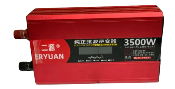 Инвертор для автомобильных аккумуляторов ERYUAN 12V → 220V 3500W | Зображення 2