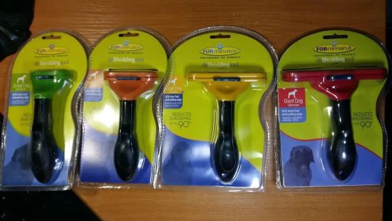 Фурминатор для длинношерстных собак и кошек с кнопкой Furminator Short Hair Large 10 см | Зображення 5