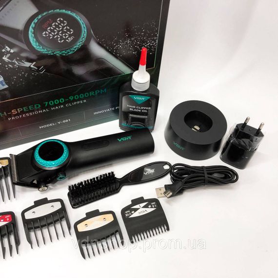 Електронна машинка для стрижки VGR V-001, Класна машинка для стрижки волосся Набір машинок WO-25 | Зображення 9