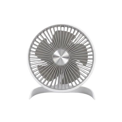 Настольный вентилятор трансформер Fan КА-185 портативный на аккумуляторе 1200 мАч 3 скорости с наклоном 1,5 Вт Белый