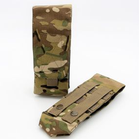 Подсумок на два магазина АК-2 Мультикам Cordura 500 D (coyote) Molle закрытый