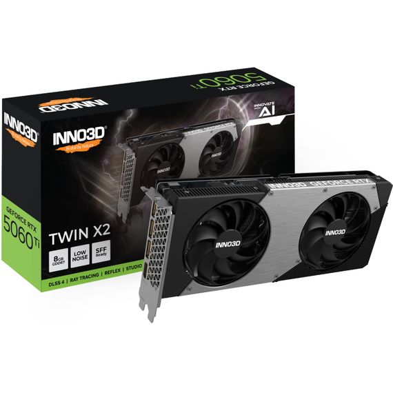 GeForce RTX5060 Ti Inno3D TWIN X2, 8GB GDDR7, 128bit, PCI Express 5.0 | Зображення 1