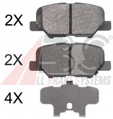 Колодка гальм. диск. MAZDA 6 2.0 2.2D 2.5 2013 - задн. (вир-во ABS) A.B.S. 37975 на MITSUBISHI OUTLANDER SPORT (GA_W_)