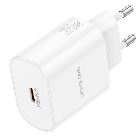 Мережевий зарядний пристрій Borofone BA82A 1USB-C PD/QC 25W | Зображення 2