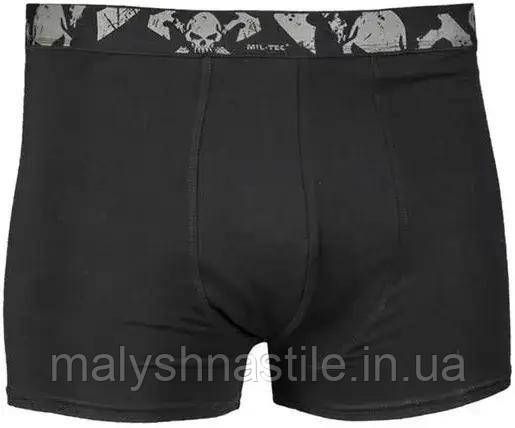 Набор Трусы (2 шт в комплекте) Sturm Mil-Tec Boxer Shorts Skull Schwarz S Черные (11200102)