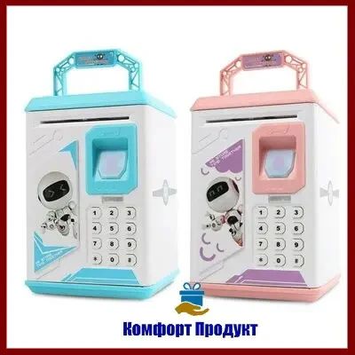 Электронная Копилка сейф с отпечатком пальца и кодовым замком «BODYGUARD» + купюроприемник | Зображення 1