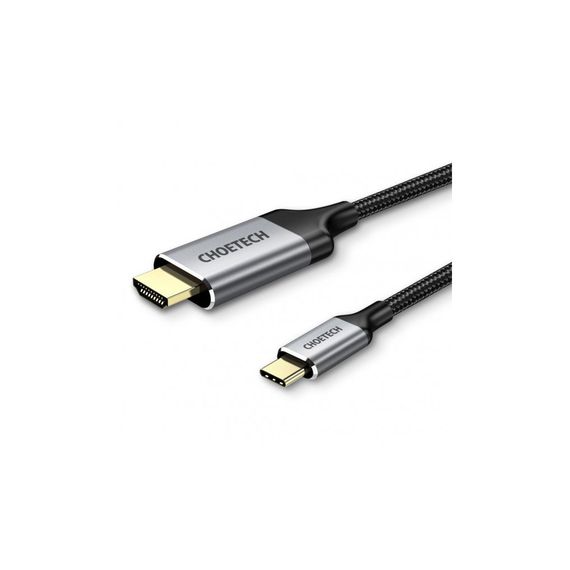 Кабель мультимедийный USB-C to HDMI 1.8m 4K 60Hz Choetech (CH0021-BK) | Зображення 1