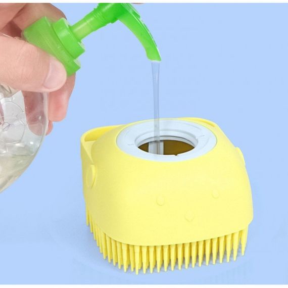 Універсальна силіконова щітка для масажу, миття посуду, купання Silicone Massage Bath Brush | Зображення 2