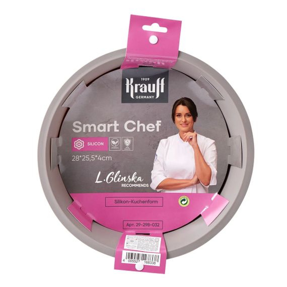 Форма для випікання силіконова Krauff Smart Сhef 29-298-032 28x25.5x4 см сіра | Зображення 3