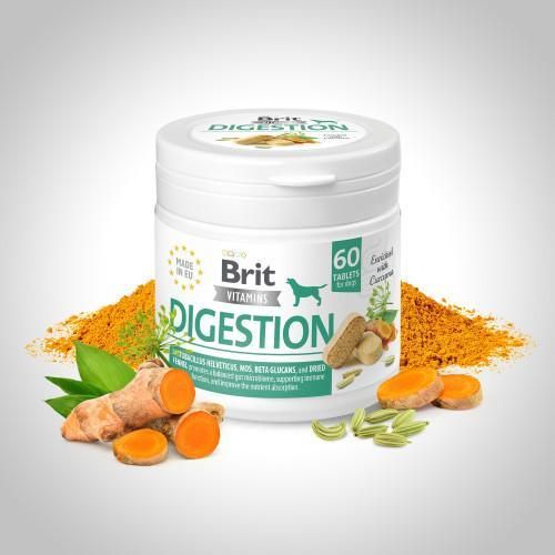 Вітаміни для собак Brit Vitamins Digestion для травлення 60 таблеток | Зображення 1