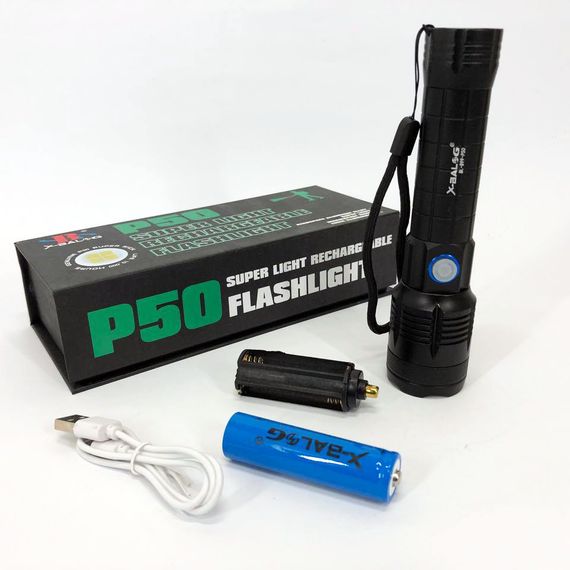 Качественный фонарик Bailong X-Balog BL-B99-P50 / Супер яркий фонарик / Мощный аккумуляторный лед фонарик / HB-804 Тактичный фонарь | Зображення 8