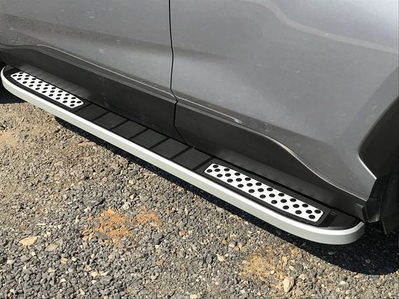 Боковые пороги Tayga V2 (2 шт., алюминий) для Toyota Rav 4 2019-2024 | Зображення 3