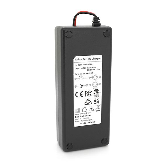 Зарядний пристрій для акумуляторів Li-ion 24V(29,4V),7S,4A, індикація,з крокодилами 172x72x40mm | Зображення 1