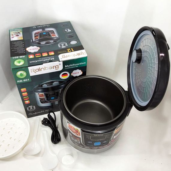 Мультиварка 5 л, Електронні мультиварки рисоварки, Потужна побутова мультиварка для дому VJ-37 | Зображення 5