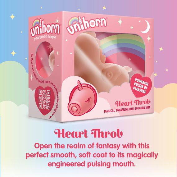 Вібратор-єдиноріжка Unihorn – Heart Throb, з пульсацією | Зображення 5