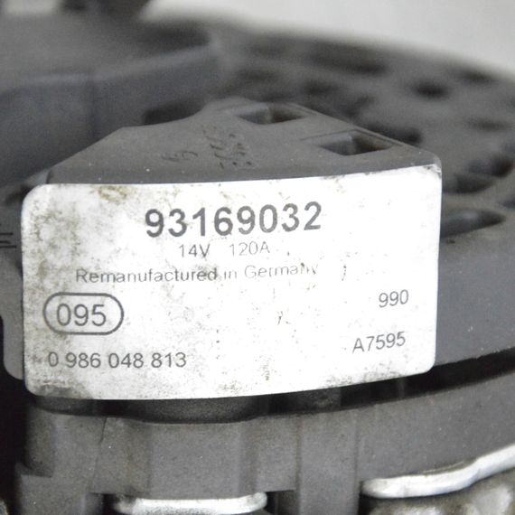 Генератор 14V 120A 1.9 D Multijet Fiat Grande Punto 2005-2024 Генератор Фіат 0986048813 93169032 | Зображення 5