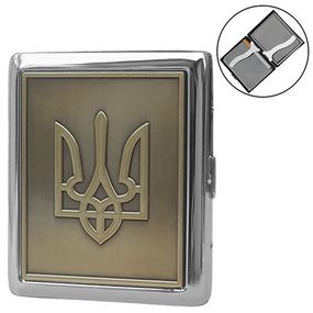 Металевий Футляр Без Запальнички "Герб України Тризуб"