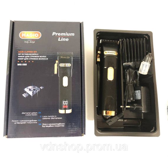 Машинка для стрижки чоловіча Magio MG-588, Домашня машинка акумуляторна для стрижки волосся TX-21 | Зображення 6