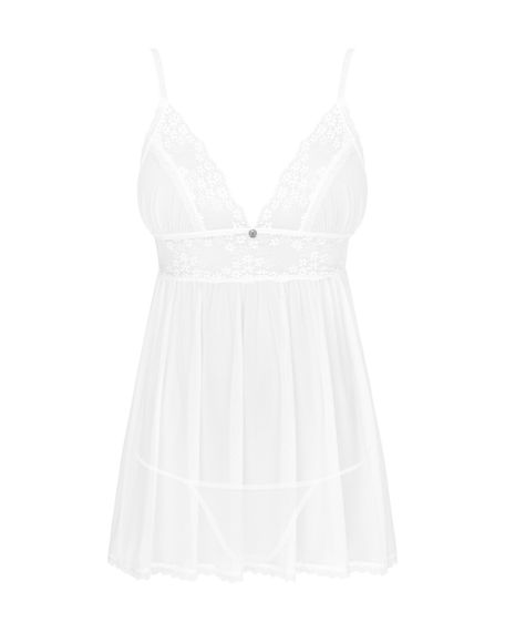 Пеньюар і трусики Obsessive Heavenlly babydoll & thong XS/S | Зображення 2
