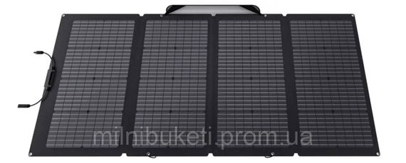 Портативна сонячна панель EcoFlow 220W Solar Panel двостороння (чорна)