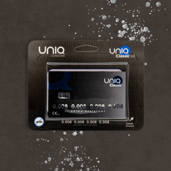 Упаковка 3 шт. UNIQ Classic 0.008 mm – ультратонкі для максимального комфорту