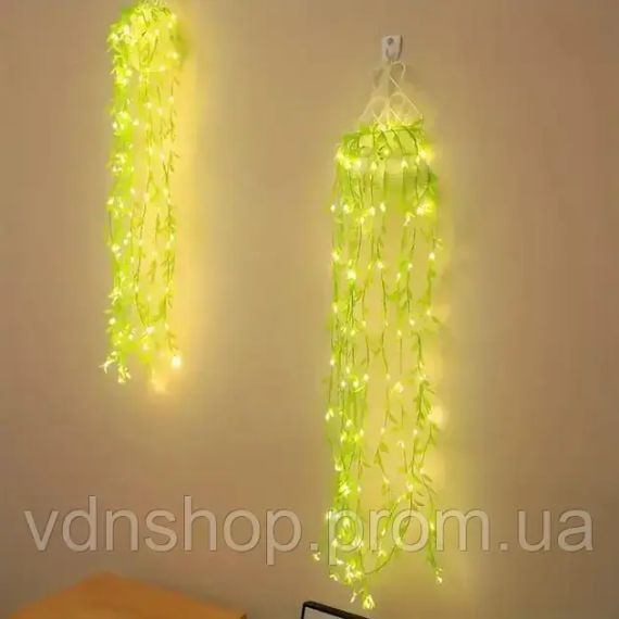 Гирлянда Роса с LED-подсветкой "Зеленая Верба" ​​2, Теплый свет SF-56 | Зображення 2