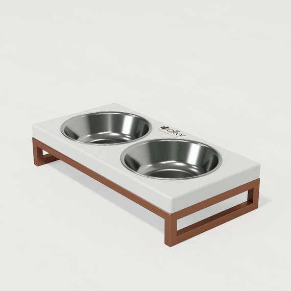 Миски на подставке для маленьких собак и котов Hollky Base XS (2 × 0,25 л) BXS-28145-GLWH | Зображення 2