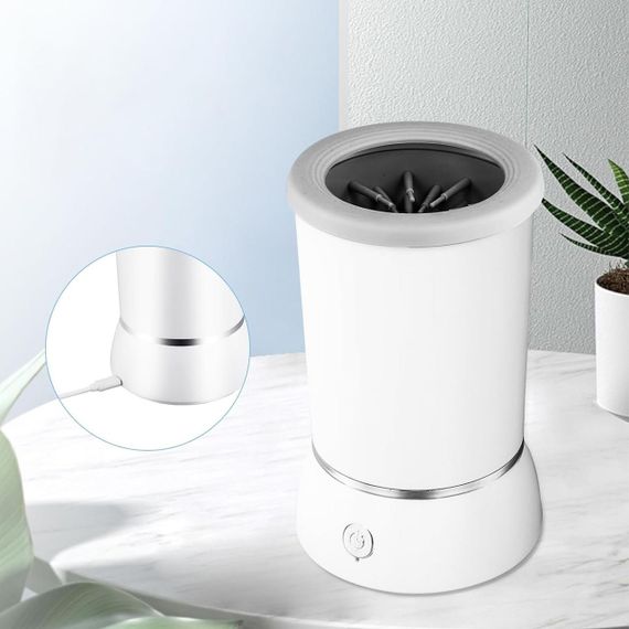 Лапомойка автоматическая для собак, с USB, Pet Foot Wash / Емкость для мытья лап с силиконовыми ворсинками | Зображення 2
