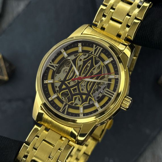 Класичний чоловічий годинник Awarder 025 Sharp Gold-Black | Зображення 2