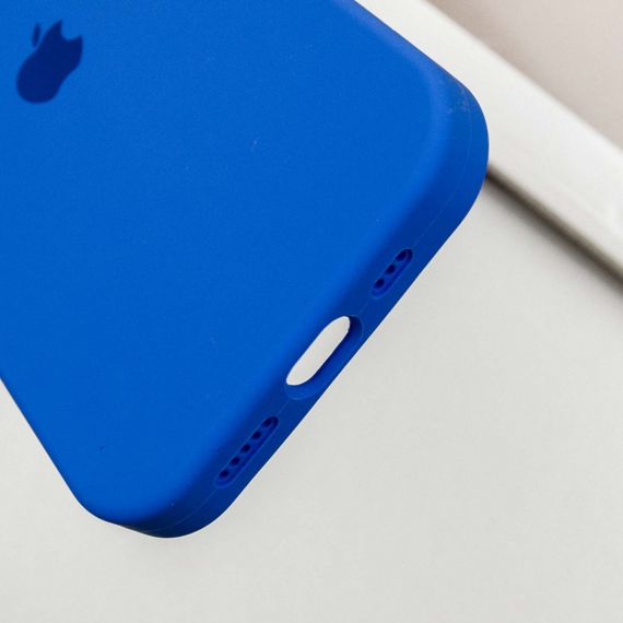 Чехол Silicone Case Full Protective (AA) для Apple iPhone 16 Pro Max (6.9") Синий / Capri Blue | Зображення 6