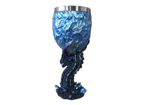 Бокал Дракон 200 мл — винний келих у стилі Гри престолів, епоксидна смола + нержавіюча сталь
