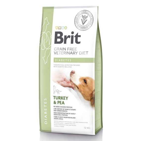 Корм-дієта Brit VD Diabetes Dog сухий для харчування при цукровому діабеті у собак 12 кг