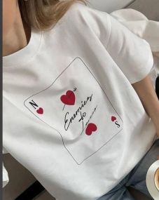 Футболка женская с принтом повседневная S Белая