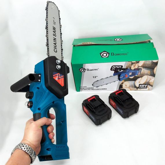 Пила з поперечним двигуном DOMOTEC Chain Saw 12" (30см), Акумуляторна пила для MY-527 точної роботи | Зображення 3