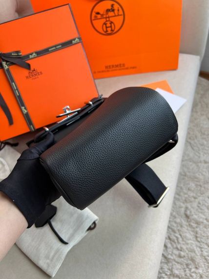 Сумка месенджер Hermes Hac a Dos PM c864, чорна | Зображення 5