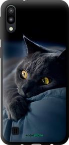 Чохол на Samsung Galaxy M10 Димчастий кіт "825b-1661-2448"