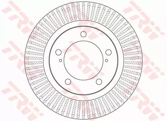 Гальмівний диск TOYOTA/LEXUS Land Cruiser VII (J200)/LX III (URJ) FD=340 mm 07, TRW (DF6239S)