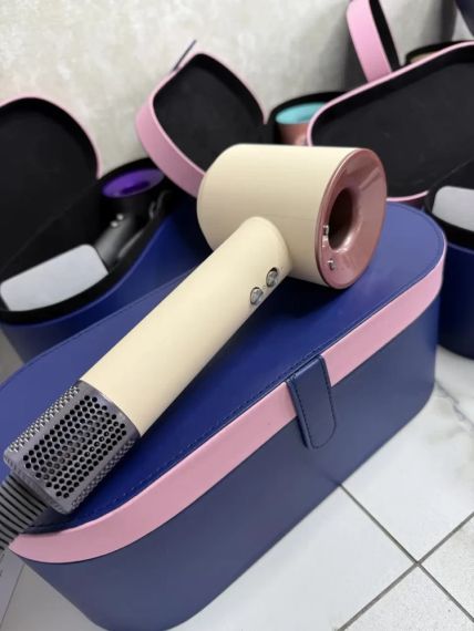 Фен з кейсом Super Hair Dryer Sakura 1 насадка рожевого кольору | Зображення 3